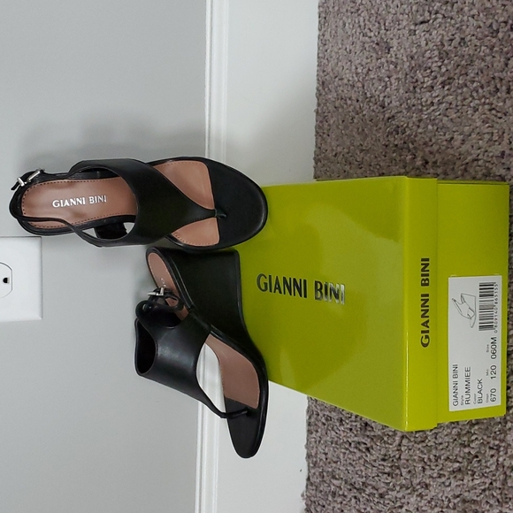 Gianni Bini Shoes - Gianni bini RUMMIEE black wedge sandals-6